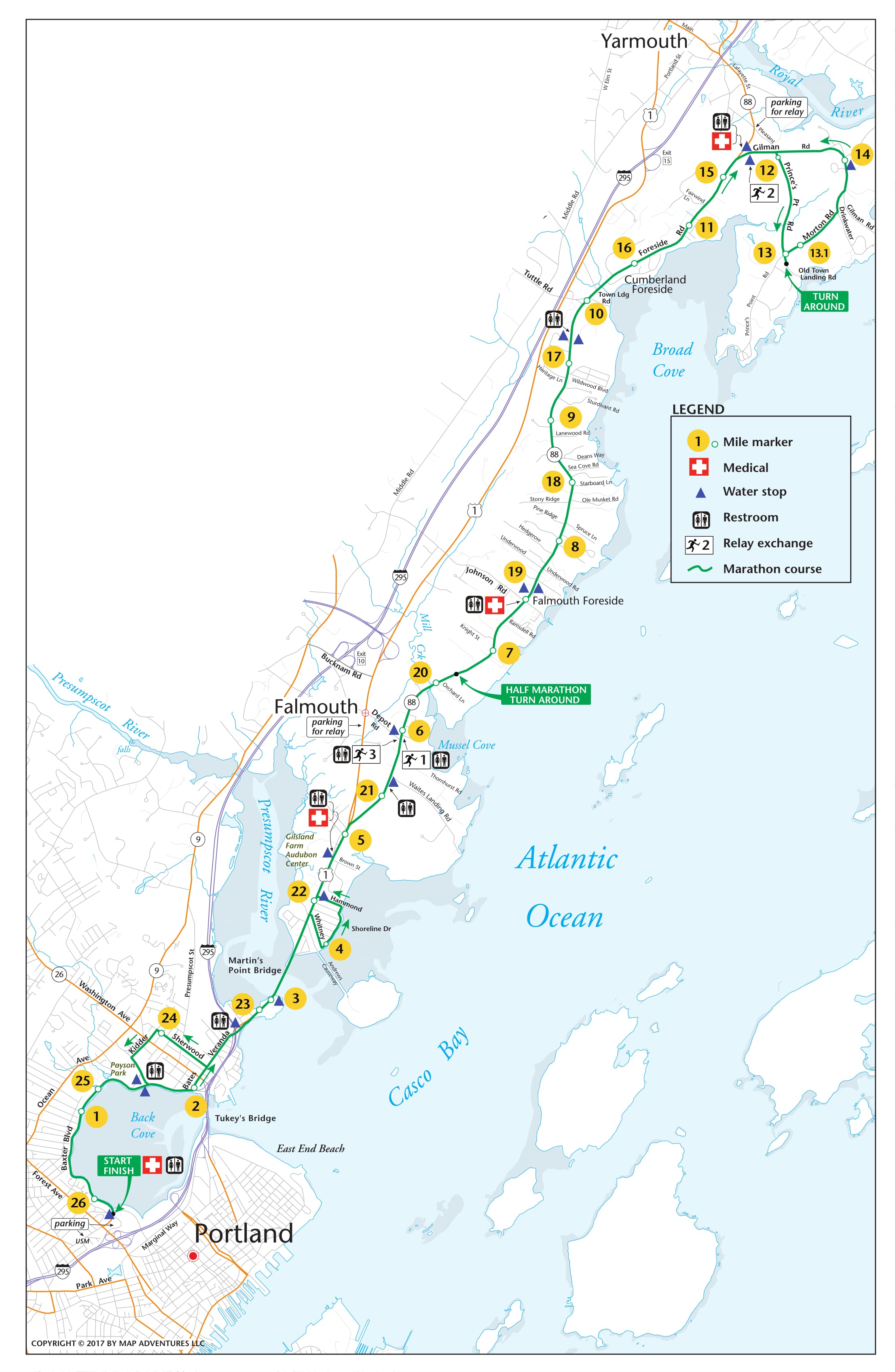 MarathonMap1 Maine Marathon