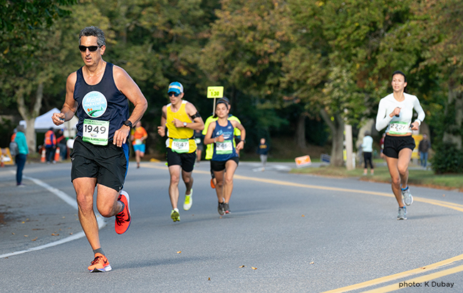 Runners on course