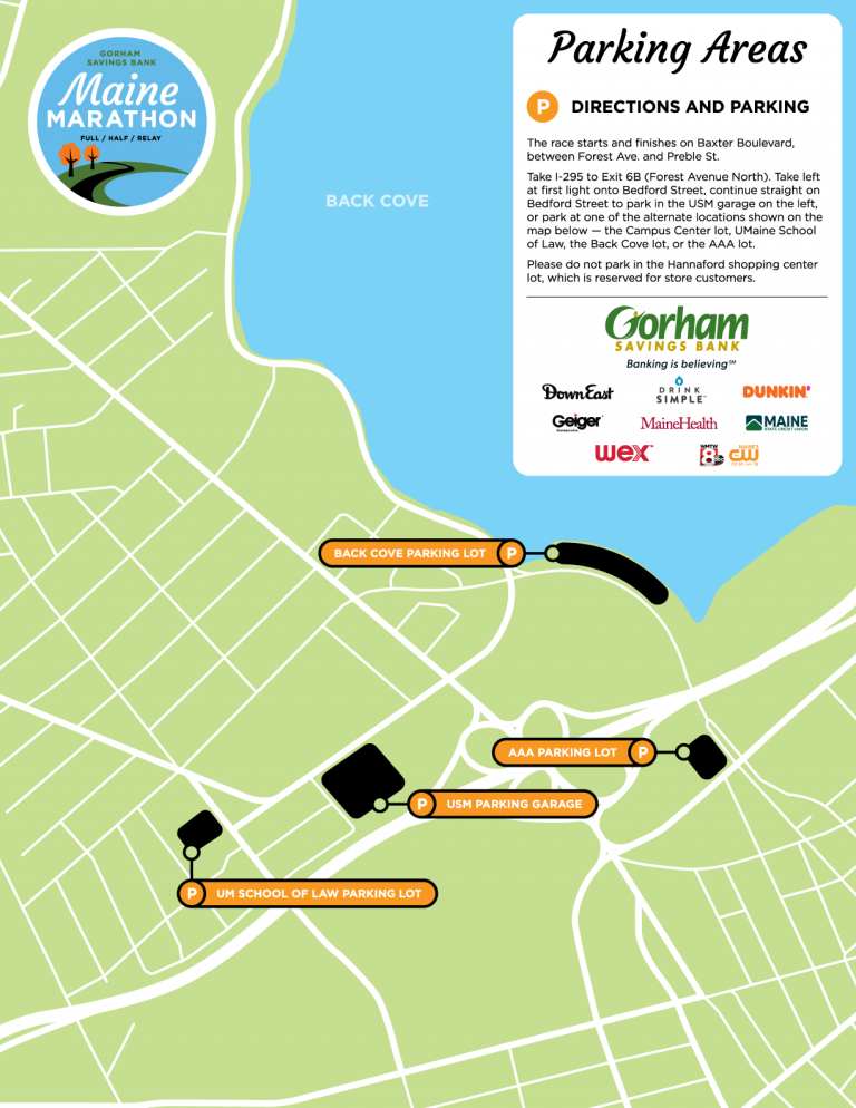 Directions & Parking Maine Marathon