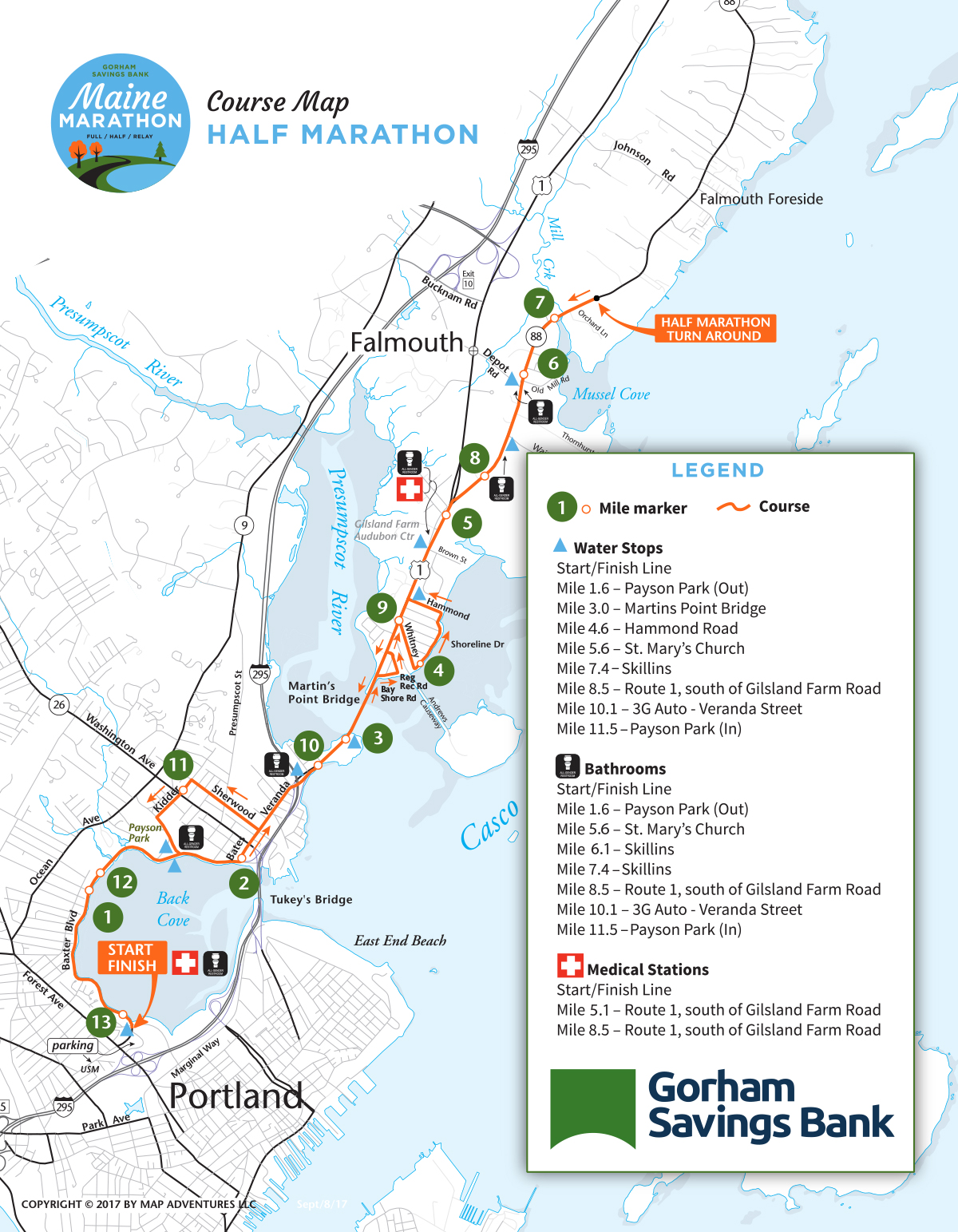 Portland Maine Half Marathon 2024 Route Map Hildy Latisha