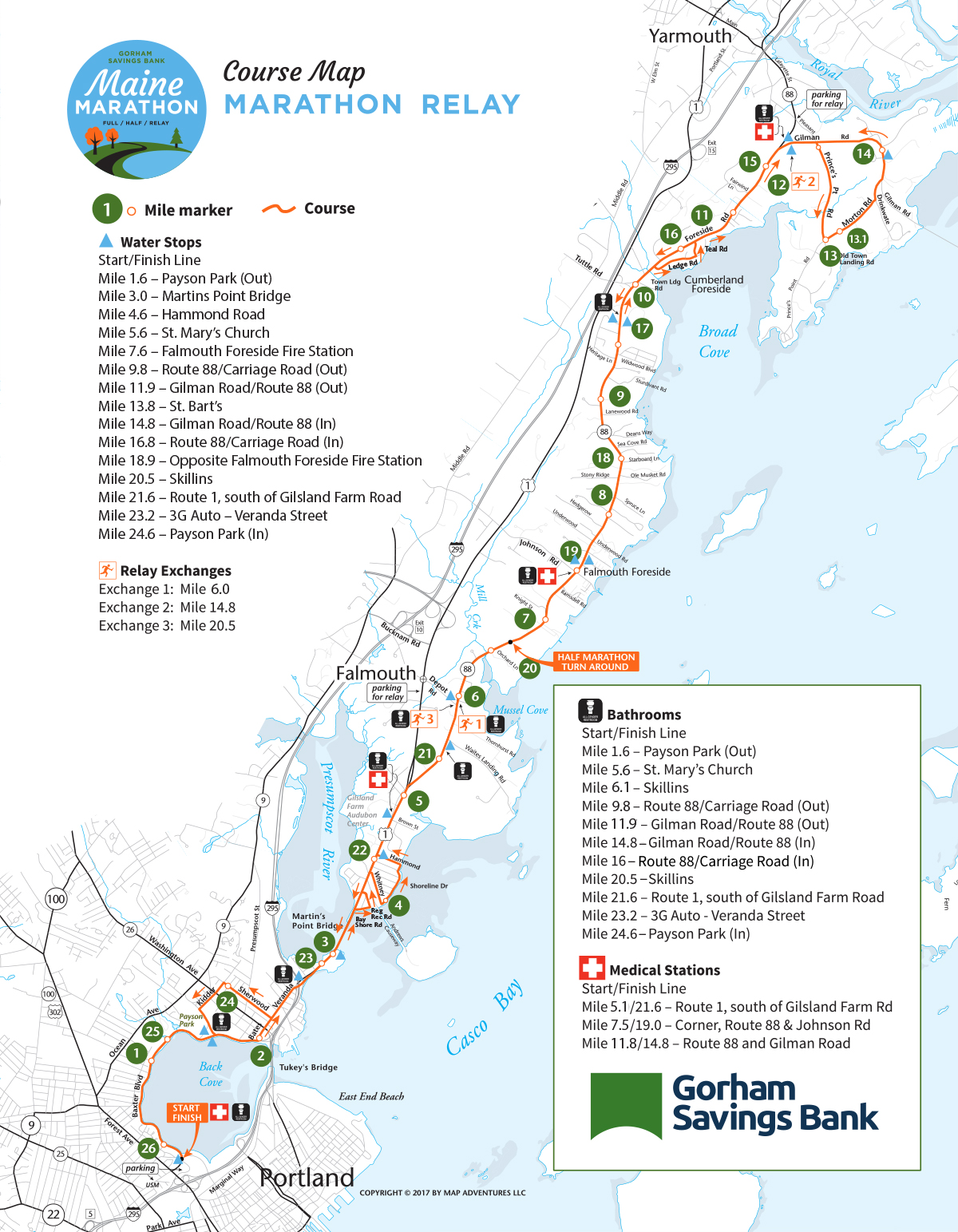 Maine Marathon Relay Information for Relay Teams