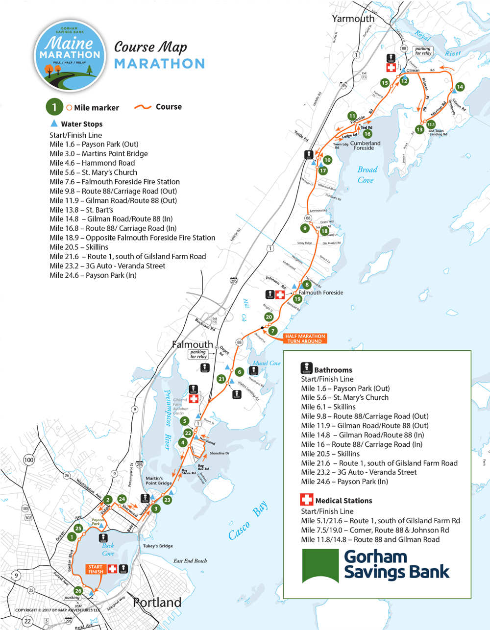 Full Marathon map 2024